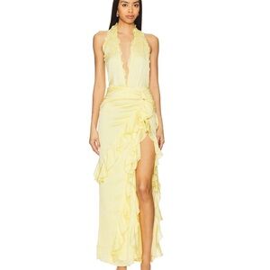 NBD Yellow Maxi Dress